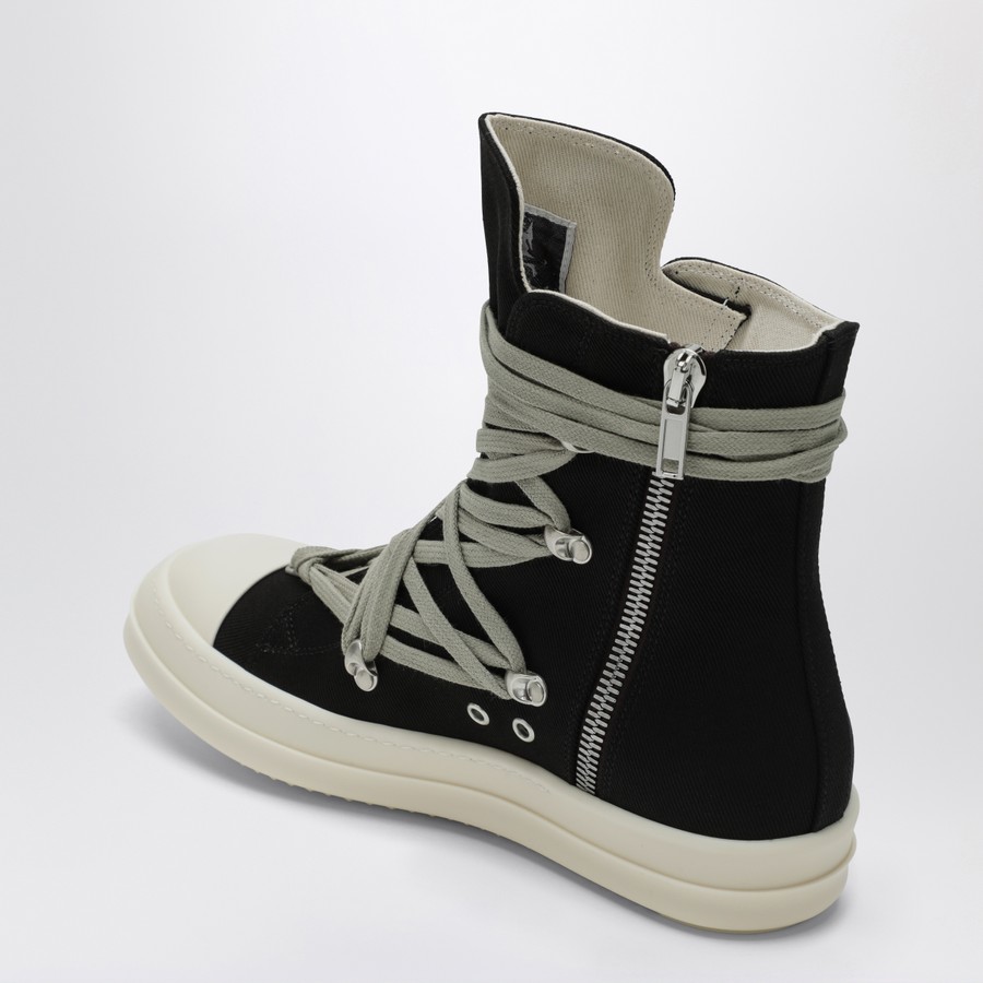 DRKSHDW Black Megalace sneakers in fabric | TheDoubleF