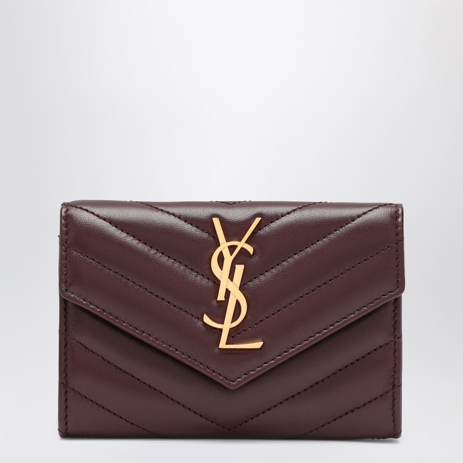 Saint Laurent Burgundy Cassandre wallet TheDoubleF