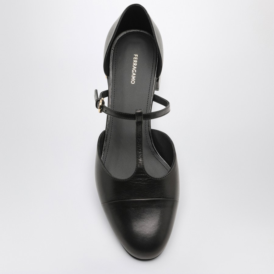 Ferragamo Black Ballerina T-strap | TheDoubleF