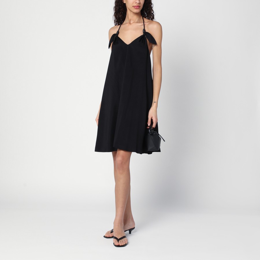 LOEWE★Flamenco dress in stretch viscose Flamenco dress in stretch viscose Black - LOEWE