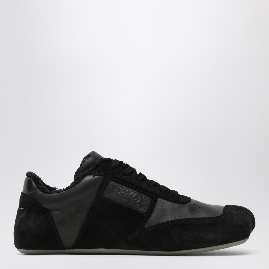 スニーカー MM6 PULL-ON SNEAKER IN LEATHER AND STRETCH KNIT Maison Margiela Mm6 Slip On Sneakers, $415 | shopbop.com