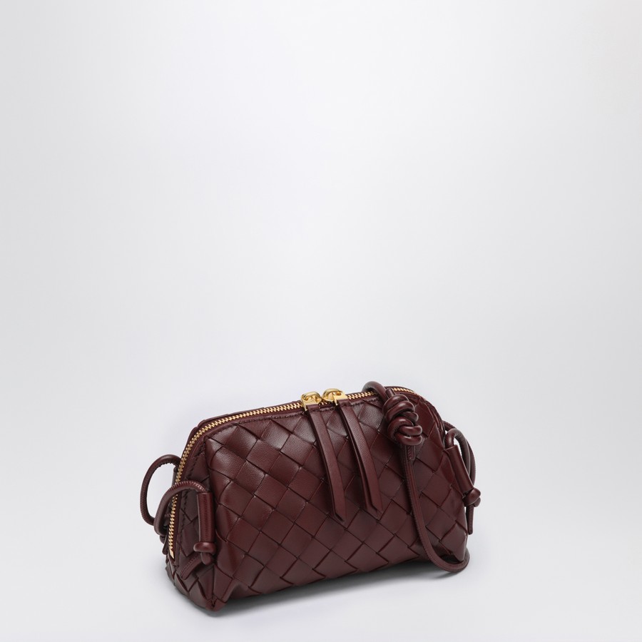 Bottega Veneta Plaited Concert clutch bag in Barolo colour