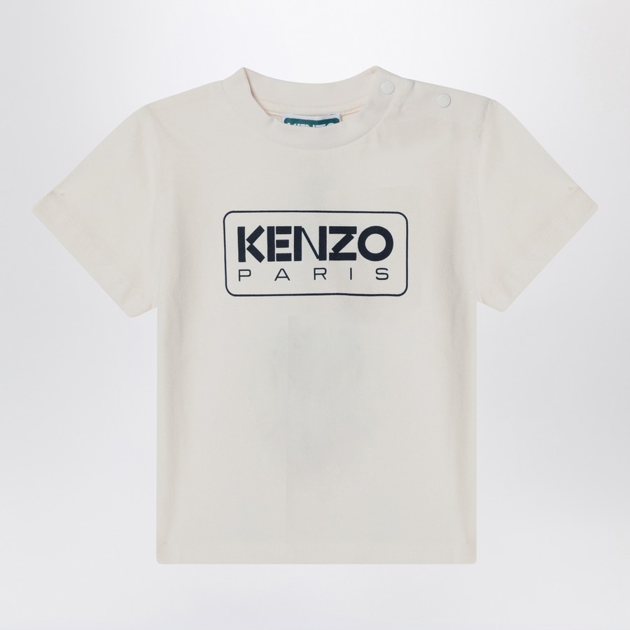 KENZO T-shirt bianca con logo TheDoubleF