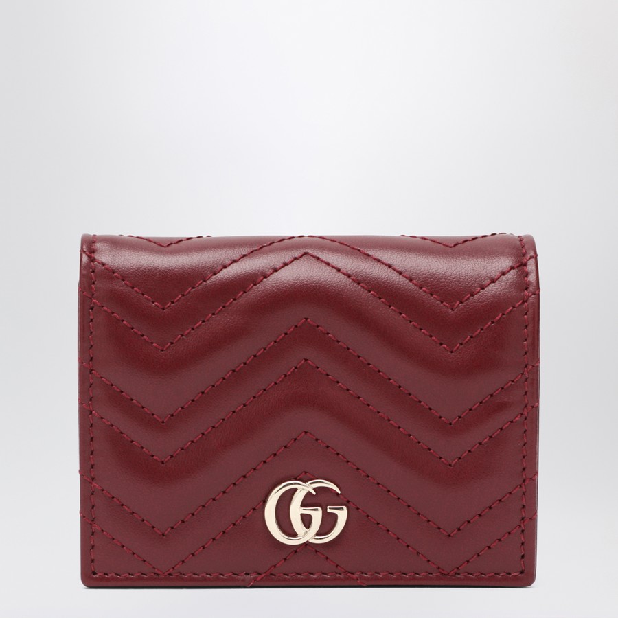 Portafoglio Donna Gucci Rosso GUCCI Portacarte GG Marmont
