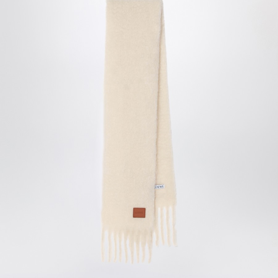 Loewe White wool and mohair scarf | TheDoubleF