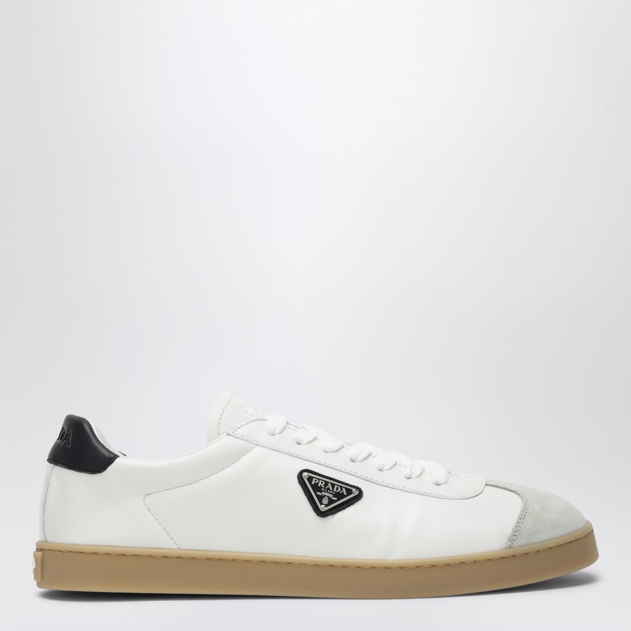 PRADA ホワイト/ブルー スニーカー Light Blue Prada America's Cup Biker Fabric Sneakers | PRADA