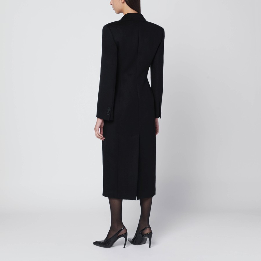GIVENCHY ブラック ロングコート Givenchy Black wool coat | TheDoubleF