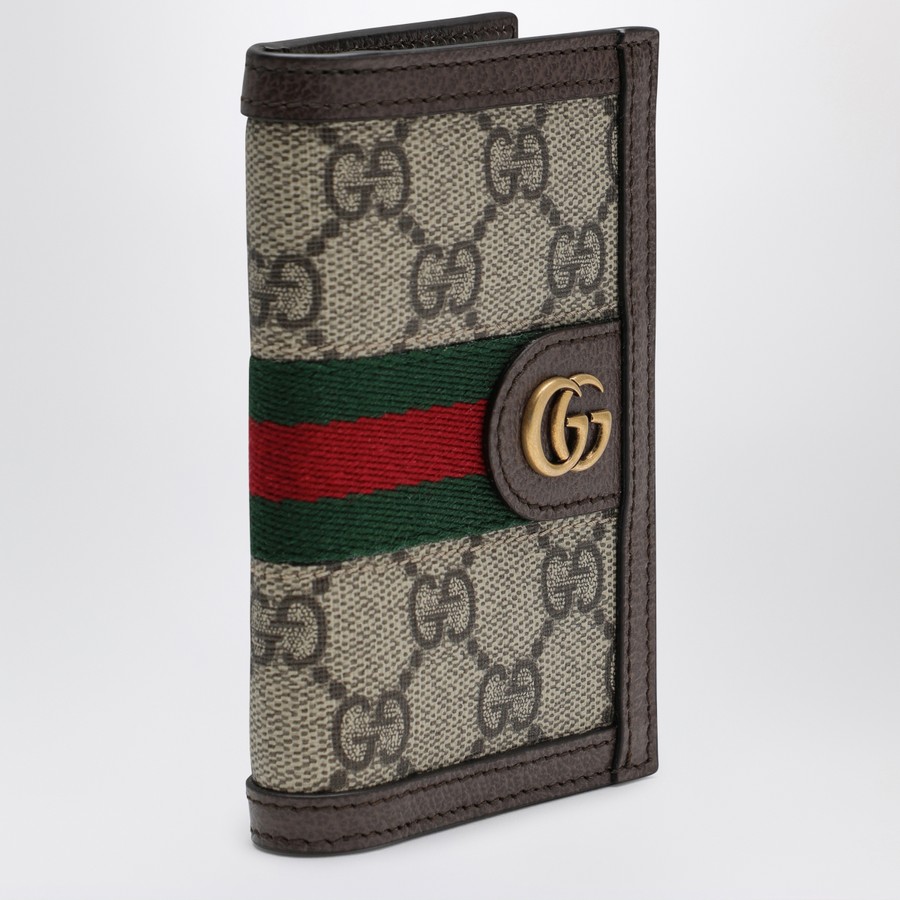 GUCCI Portacarte Ophidia in tessuto GG Supreme beige ed