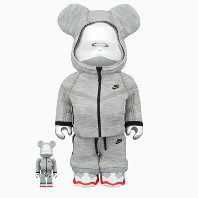 Medicom Toy Be@rbrick x Nike Tech Fleece N98 100%&400% | TheDoubleF