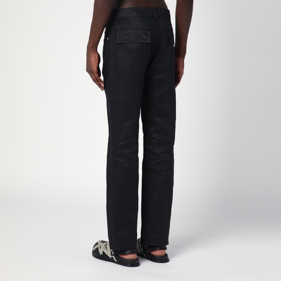 Rick Owens Headon black pants in linen twill | TheDoubleF