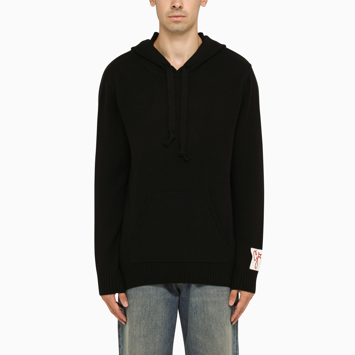 Golden Goose Black cashmere knit hoodie | TheDoubleF