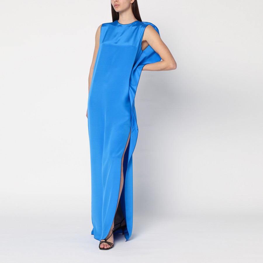 ワンピース MAX MARA PIANOFORTE Woman Dress Blue 2511641014600 005 Max Mara Pianoforte Light blue flowy silk dress | TheDoubleF