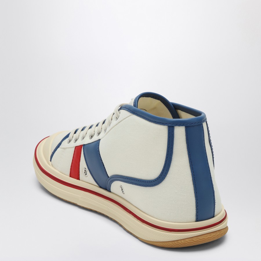 Bottega Veneta Eliot Sneakers in White/Red/Blue | TheDoubleF