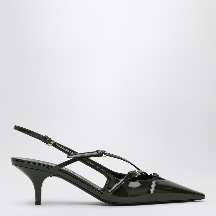 Miu Miu Loden patent leather slingback décolleté with