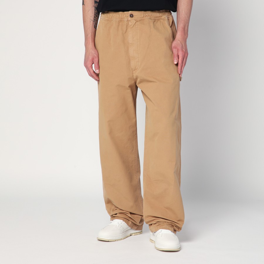 MM6 Maison Margiela Baggy/loose ochre cotton pants | TheDoubleF