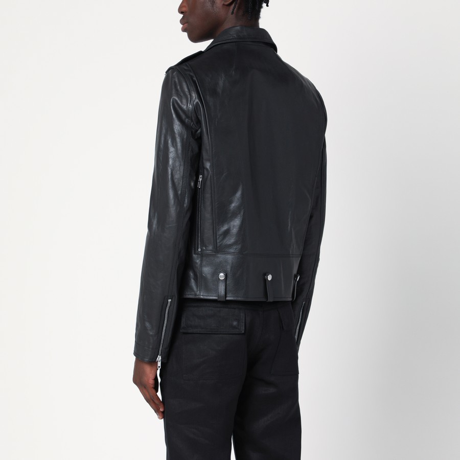 【関税＆送料込み】Rick Owens Black Leather Jacket Rick Owens Black leather biker jacket | TheDoubleF