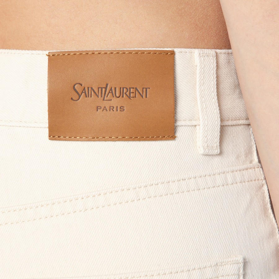Saint Laurent 70's jeans in almond colour | TheDoubleF