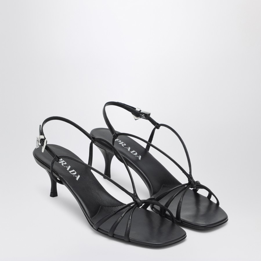 サンダル Prada Sandalo In Pelle Prada Leather Double-Grip Slide Sandals | Neiman Marcus