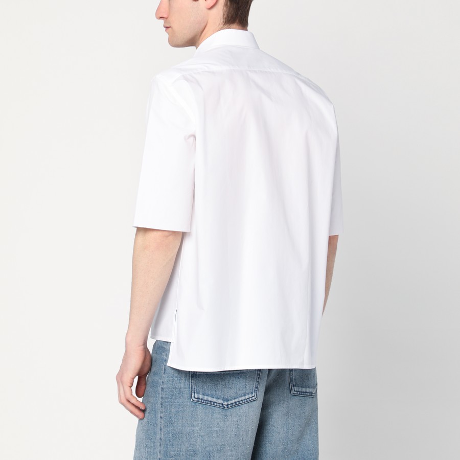 Tシャツ・カットソー NAMACHEKO Men T Shirts NS25 402SN1201 White NAMACHEKO White shirt with logo patch | TheDoubleF