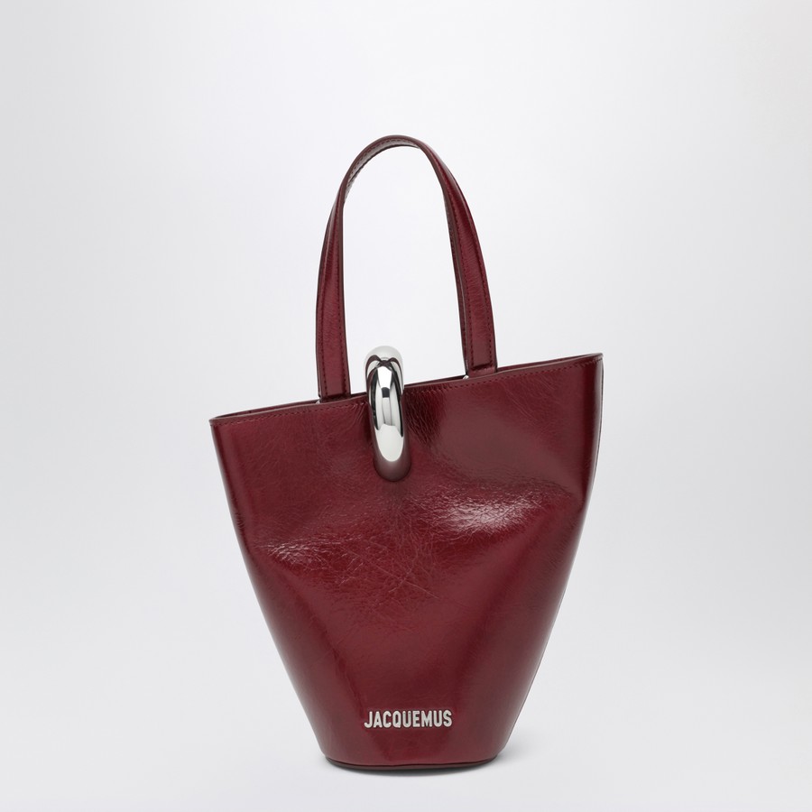 JACQUEMUS Burgunderrot Die kleine Bambola-Tasche TheDoubleF