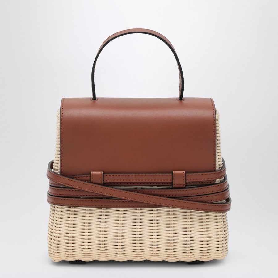 バッグ・カバンその他 Moschino MC4257PP0MON2 Moschino Tie Mie Bag in raffia and leather | TheDoubleF