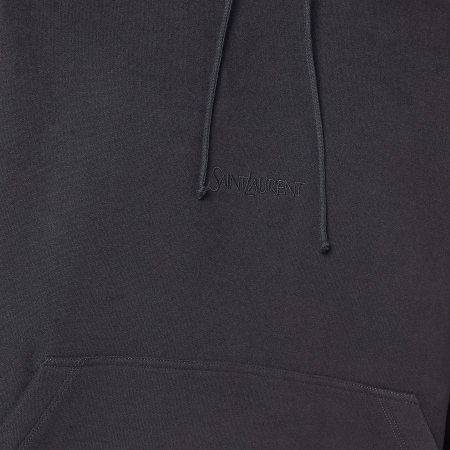 Saint Laurent Gray hoodie with logo | TheDoubleF