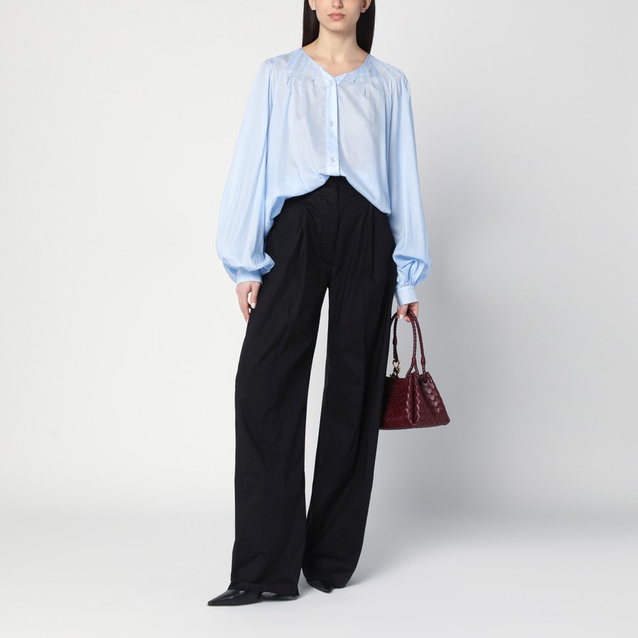 ボトムスその他 TheLatest Billie trousers in black cotton THELATEST Billie Trousers In Black Cotton