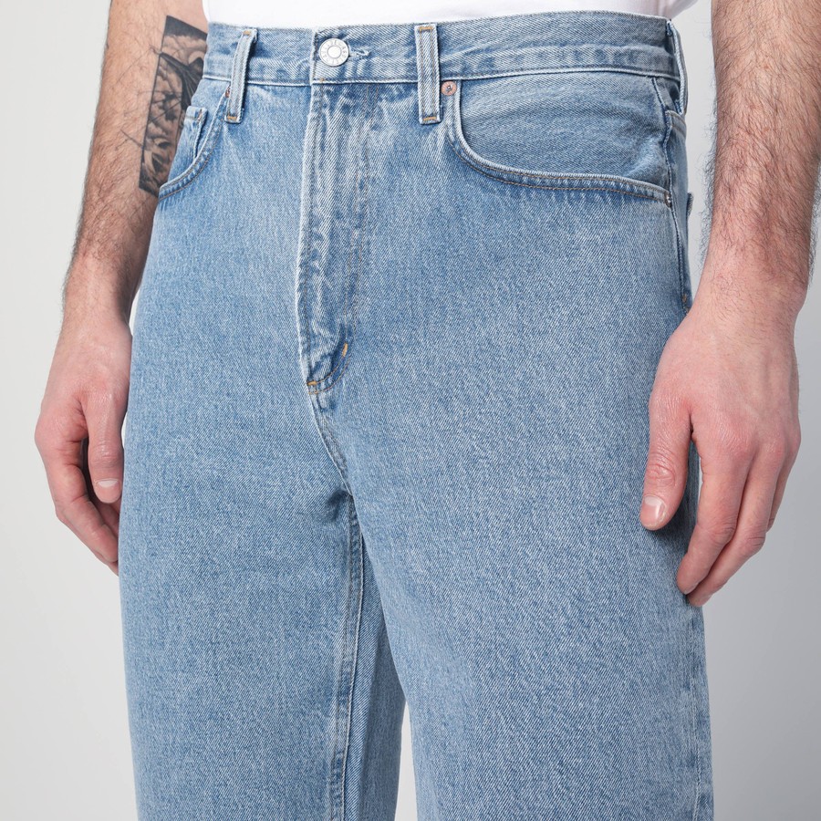 AGOLDE Light blue jeans in regenerated denim | TheDoubleF