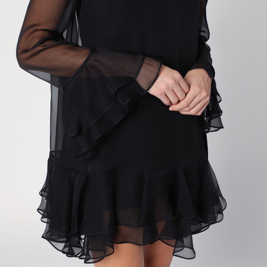 Valentino Black And Beige Wool And Silk Dress ◆送・関税込み Valentino Black And Beige Wool And Silk Dress | italist