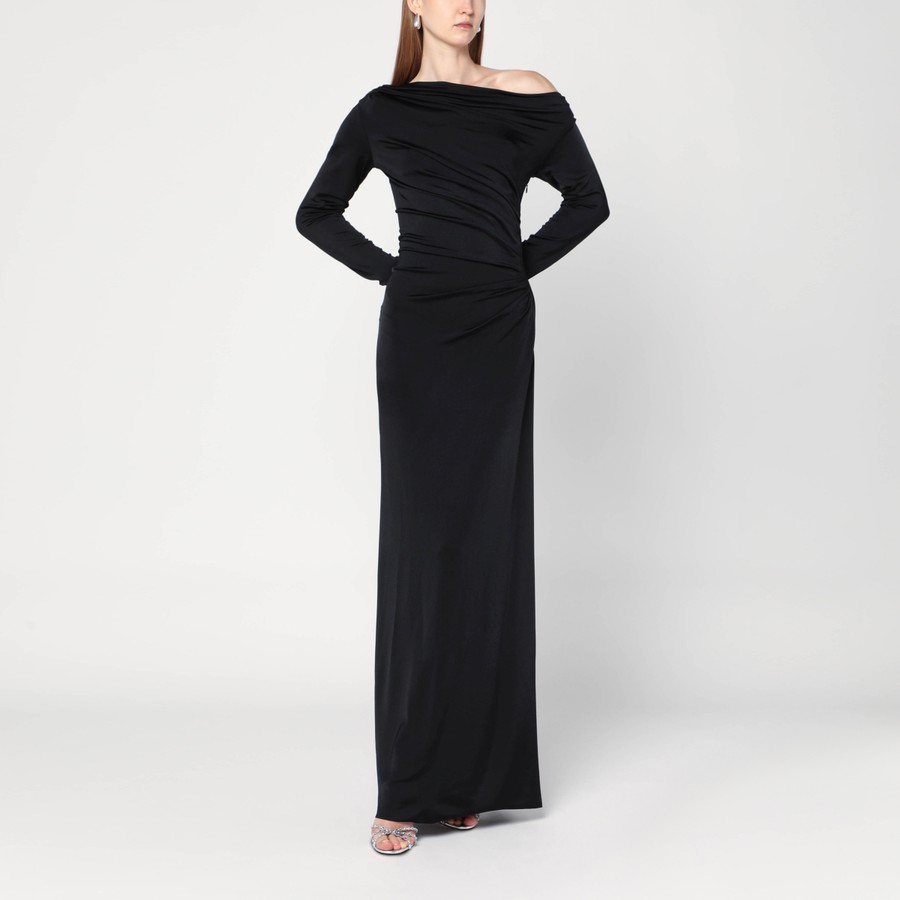 ワンピースその他 Victoria Beckham Long black dress in viscose jersey Victoria Beckham Long black dress in viscose jersey | TheDoubleF