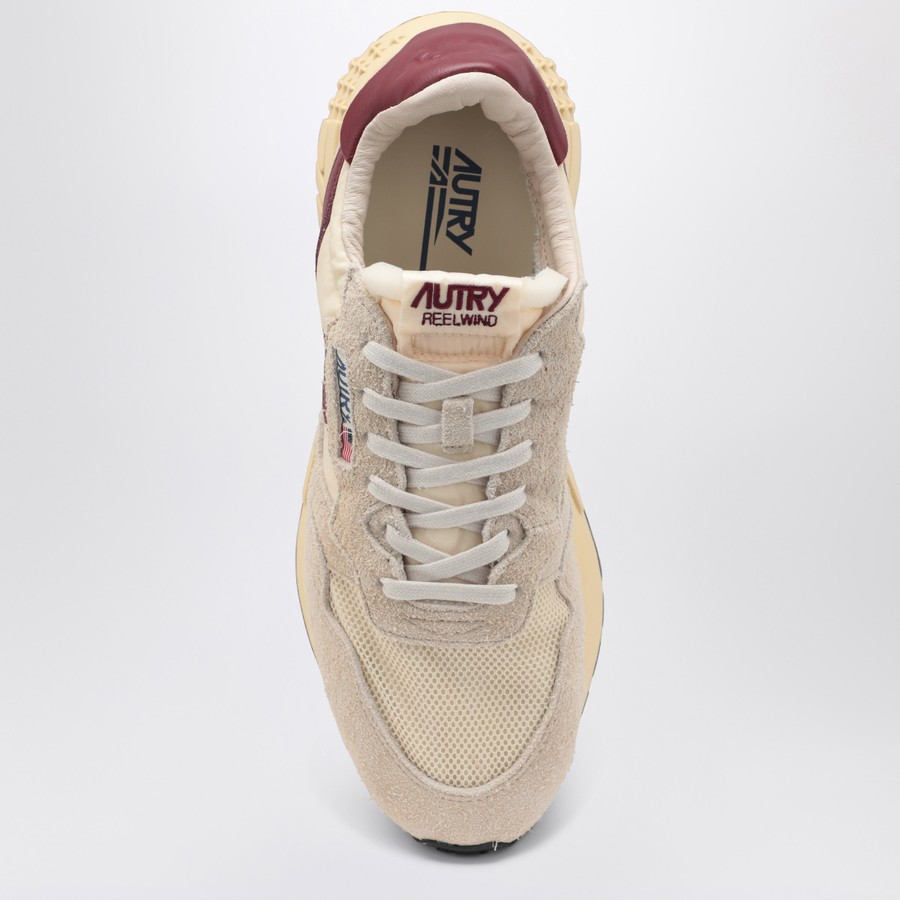 AUTRY Sneakers Reelwind Low ecrù/bordeaux | TheDoubleF