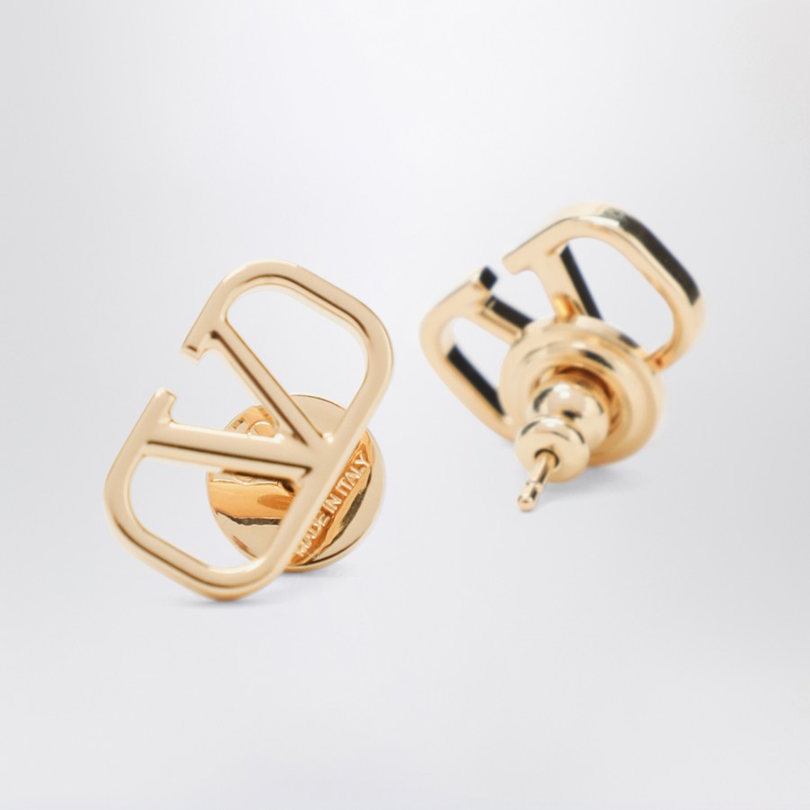 Valentino Garavani VLogo Signature earrings in gold-tone