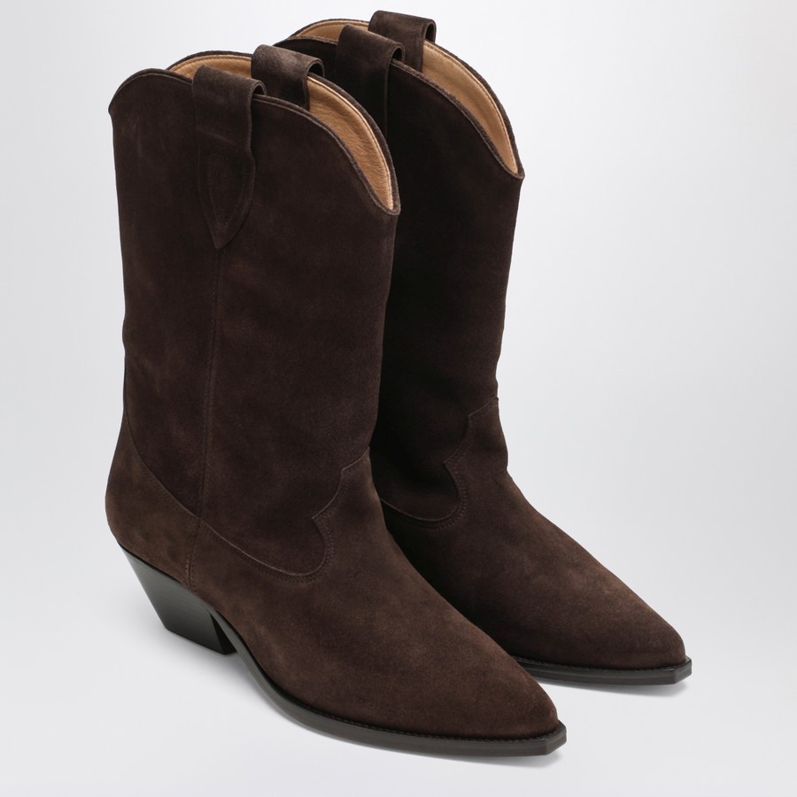 ミドルブーツ ISABEL MARANT - CHOCOLATE LEATHER BOOTS ISABEL MARANT Embellished leather ankle boots | NET-A-PORTER