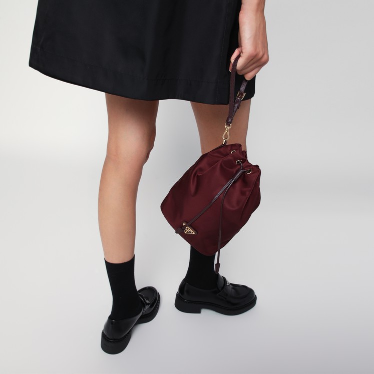 Prada Prada Darling mini black leather bucket | TheDoubleF