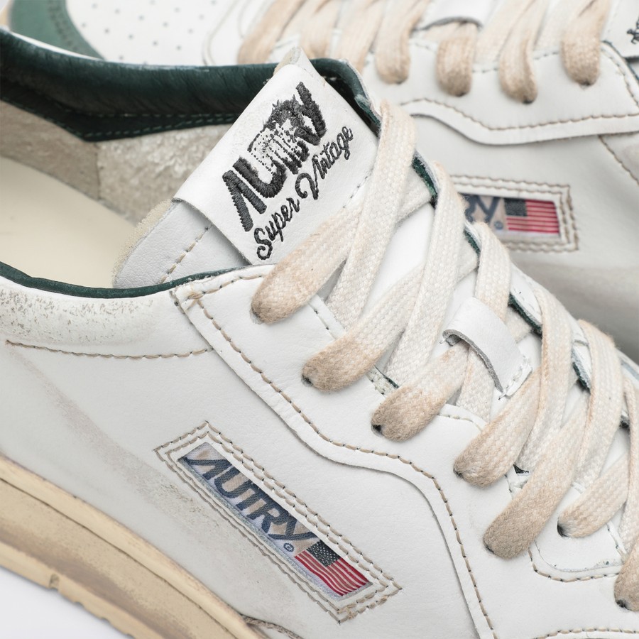 スニーカー AUTRY MEDALIST LOW SUPER VINTAGE SNEAKERS GREEN/SILVER AUTRY Medalist Low Super Vintage sneakers green/silver