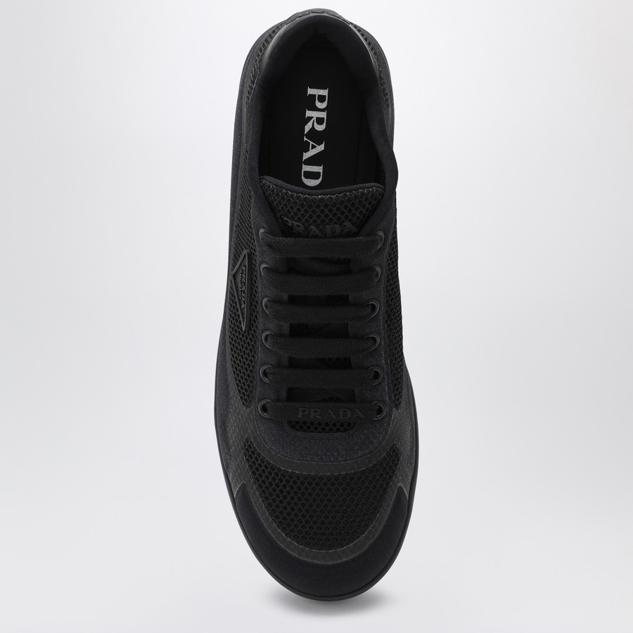 シューズ・サンダルその他 Prada Black fabric and mesh low-top sneaker Prada Black fabric and mesh low-top sneaker | TheDoubleF
