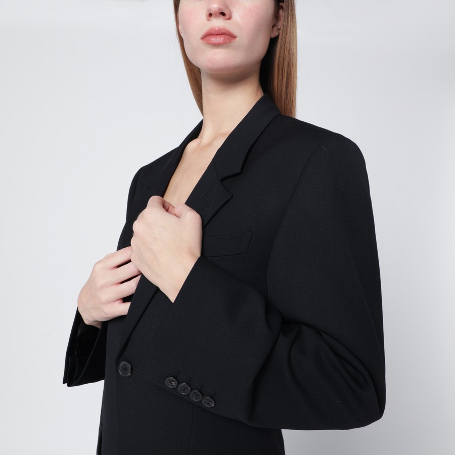 Balenciaga Single-breasted black wool jacket | TheDoubleF
