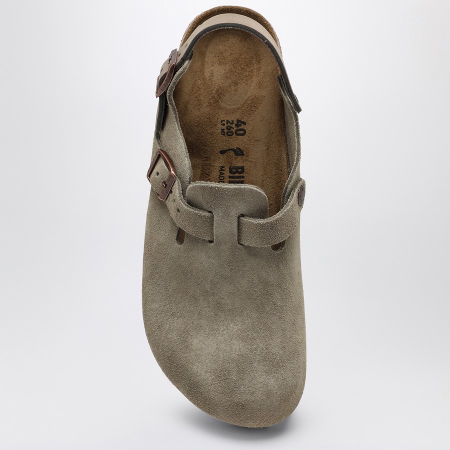 Birkenstock Taupe suede Tokyo slipper | TheDoubleF