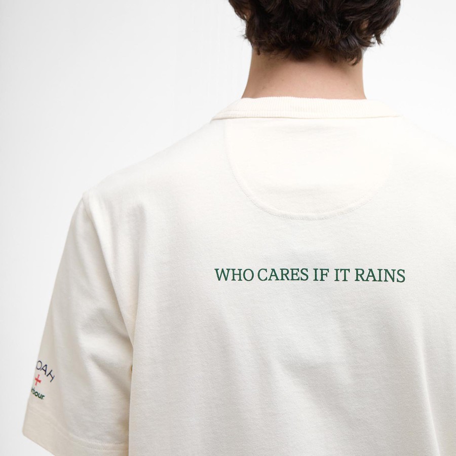 Tシャツ・カットソー BARBOUR Men T Shirts MTS1448MTS White Barbour Archive T-shirt white Barbour x NOAH | TheDoubleF