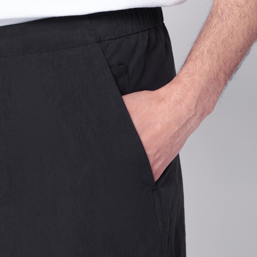 OAMC Peacemaker black bermuda shorts in cotton blend