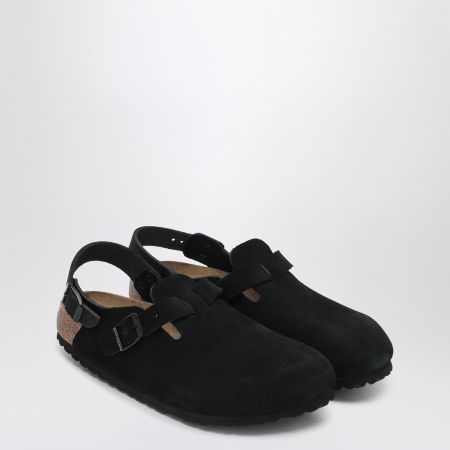 サンダル・ミュール Birkenstock Black Suede Tokyo Loafers Birkenstock Black suede Tokyo ciabatta | TheDoubleF