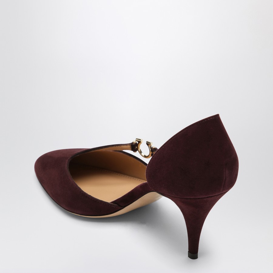 シューズ・サンダルその他 Ferragamo Pumps with Gancini detail Dark Barolo Ferragamo Pumps with Gancini detail Dark Barolo | TheDoubleF