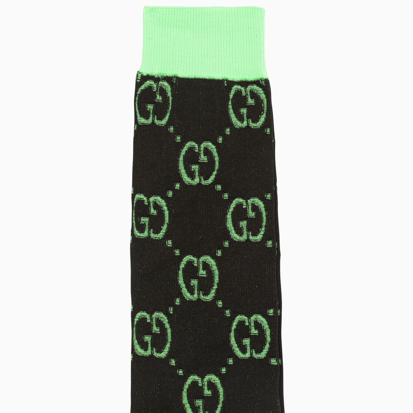 GUCCI Black and green socks with GG motif TheDoubleF