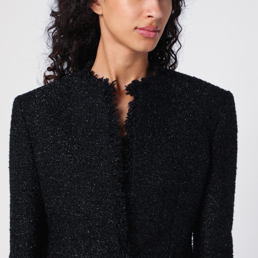 ジャケット GIVENCHY BLACK TWEED AND LUREX JACKET Givenchy Black tweed and lurex jacket | TheDoubleF