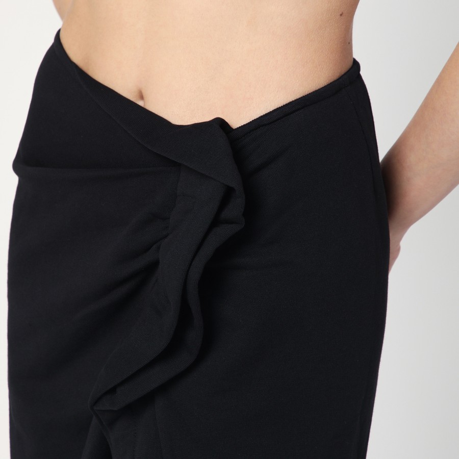 スカート DRIES VAN NOTEN BLACK SKIRT WITH DRAPING Dries Van Noten Skirt With Draping in Black | Lyst