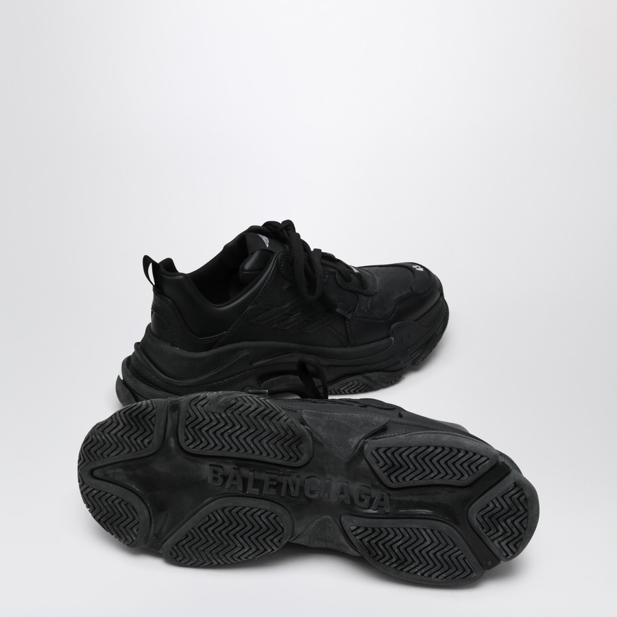 スニーカー BALENCIAGA 'Triple S Sporty' sneakers (803241WTSSL 1000) Balenciaga Black Sneaker Triple S Sporty | TheDoubleF
