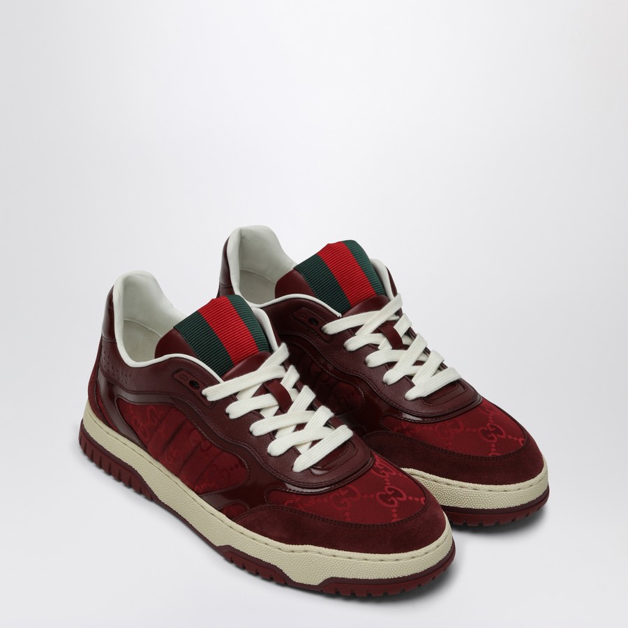 シューズ・サンダルその他 GUCCI Re-Web Sneaker in burgundy GG fabric GUCCI Re-Web Sneaker in burgundy GG fabric | TheDoubleF