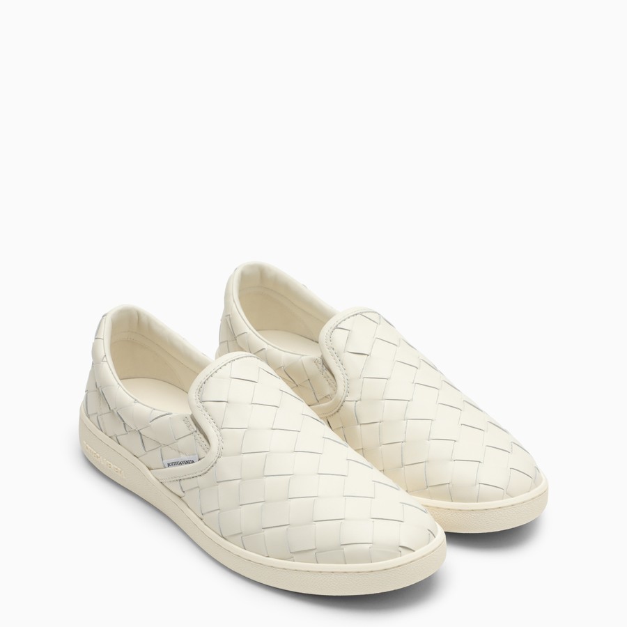 【関税&送料込】Bottega Veneta Sawyer Slip-On Sneakers In Vn Sawyer leather slip-on sneakers in white - Bottega Veneta