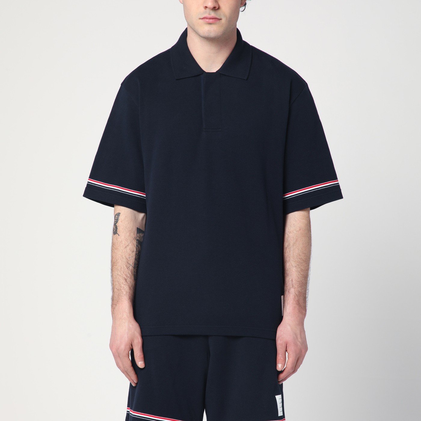 Tシャツ・カットソー THOM BROWNE 25FW Long-Sleeve Polo Shirt MJP137G 07976 415 Tシャツ・カットソー THOM BROWNE 25FW Long-Sleeve Polo Shirt