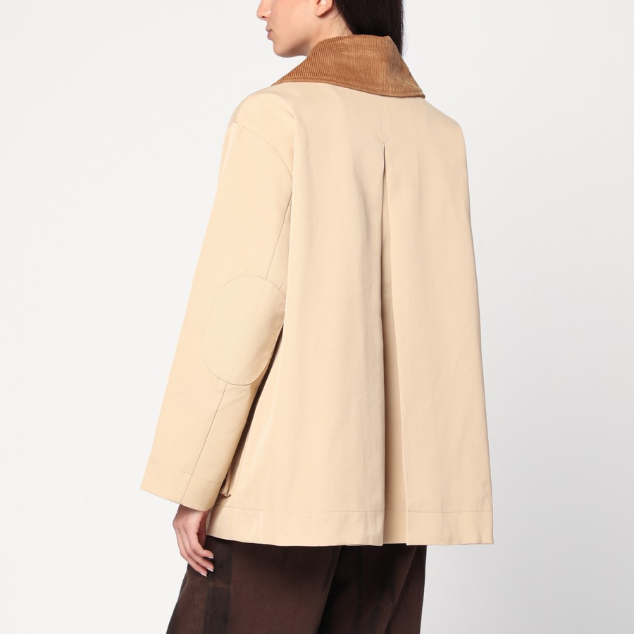 ジャケット GANNI BEIGE TWILL JACKET GANNI Beige twill jacket | TheDoubleF